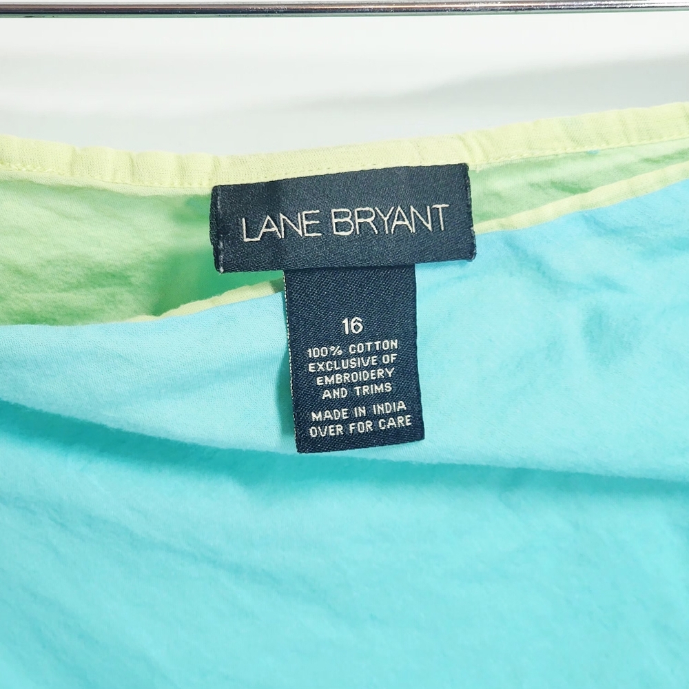 Lane Bryant Size 16 Blue Skirt With Flower - Picture 4 of 5